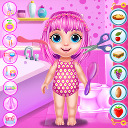 دانلود Baby Girl Caring Pinky Style