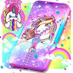 دانلود Unicorn zipper lock screen
