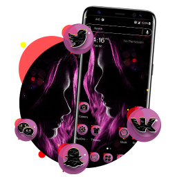 دانلود Dark Girl Launcher Theme