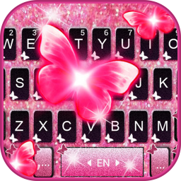 دانلود Pinky Butterfly Keyboard Theme