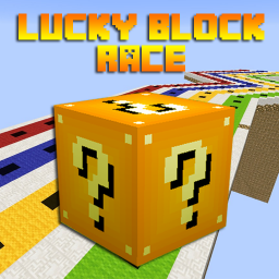 دانلود Lucky Block Race Map for MCPE