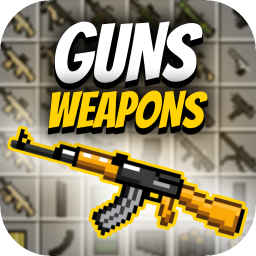 دانلود Mod Guns for MCPE. Weapons mods and addons.