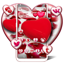 دانلود Red Heart Theme Launcher