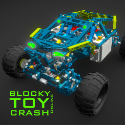 دانلود Blocky Toy Car Crash Online