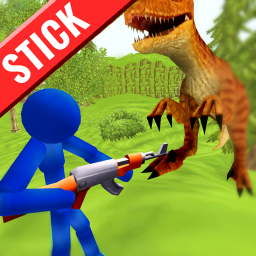 دانلود Stickman Dinosaur Hunter