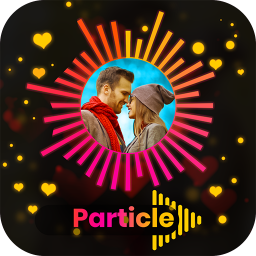 Particle Video Status Maker - Wave Music Effect