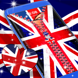 دانلود UK Flag Zipper Lock Screen