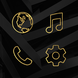 دانلود Lines Gold - Icon Pack