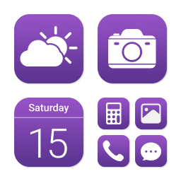 دانلود Wow Purple White - Icon Pack