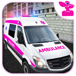 Pink Lady Ambulance Rescue 3D