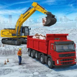 Snow excavator & road construction games 2020