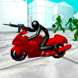 Stickman Zombie: Motorcycle Racing