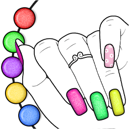 دانلود Glitter Nail Coloring Game