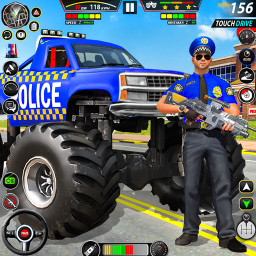 Police Monster Truck Car Games