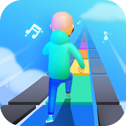 Piano Run: Colorful Tiles Hop