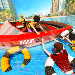 Beach Emergency Rescue Lifeguard