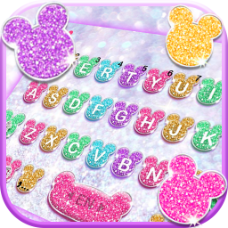 Girly Glitter Minny Keyboard Theme