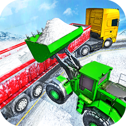 Offroad Snow Trailer Truck Driving Game 2020
