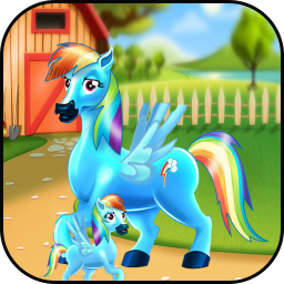 Princess rainbow Pony game