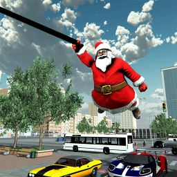 دانلود Crime City Simulator Santa Claus Rope Hero