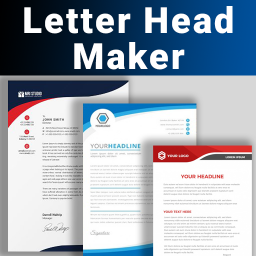Letterhead Maker Business letter pad template Logo