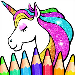 دانلود Rainbow Glitter Coloring Book