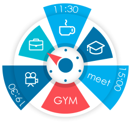 آیکون برنامه Sectograph. Day & Time planner