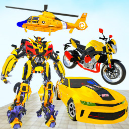 Flying Helicopter Robot Car Transform Shooting War