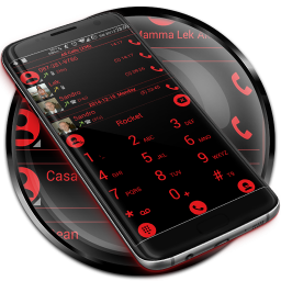 دانلود Dialer Theme Black Red drupe