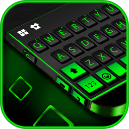 Neon Black Business Keyboard Theme
