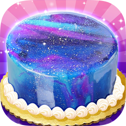 دانلود Galaxy Mirror Glaze Cake - Sweet Desserts Maker