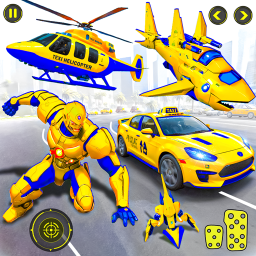 دانلود Taxi Helicopter Car Robot Game