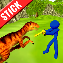 Stickman Dinosaur Hunter