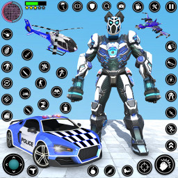 دانلود Panda Robot Cop Car Transform