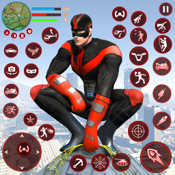 Police Robot Rope Hero Game 3d