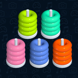 Stacolor: 3D Color Hoop Sort