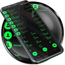 دانلود Dialer Theme Black Green drupe