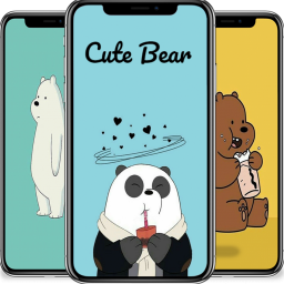 Cute Bear Cartoon Wallpaper