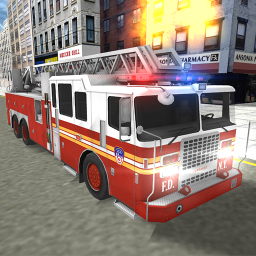 Real Fire Truck Driving Simulator: Fire Fighting