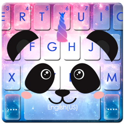دانلود Galaxy Unicorn Panda Keyboard Theme
