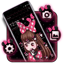 Cute Pink Girl Theme