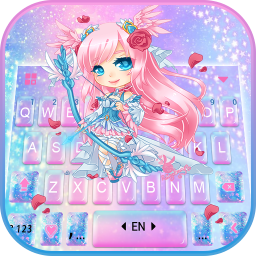 Cupid Pretty Girl Keyboard Theme