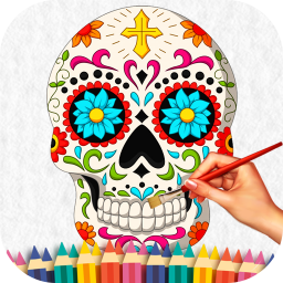 دانلود Sugar Skull Coloring Book