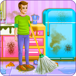 دانلود Daddy Messy House Cleaning