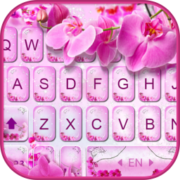 دانلود Pink Orchid Keyboard Theme