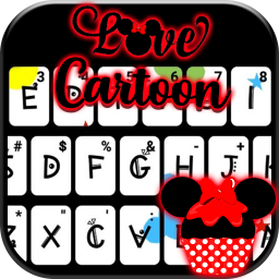 Love Cartoon Doodle Keyboard Theme