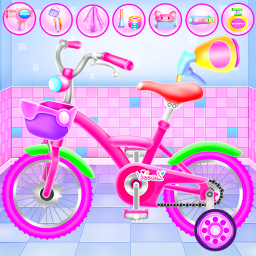 دانلود Girl Bike Fix & Washing Salon