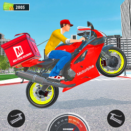 دانلود Bike Pizza Delivery: Food Game