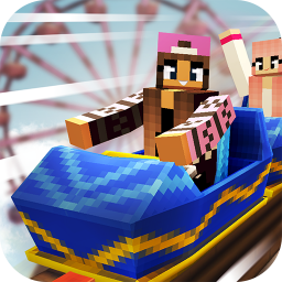 دانلود Roller Coaster Craft: Blocky Building & RCT Games