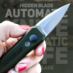 Hidden blade automatic knife